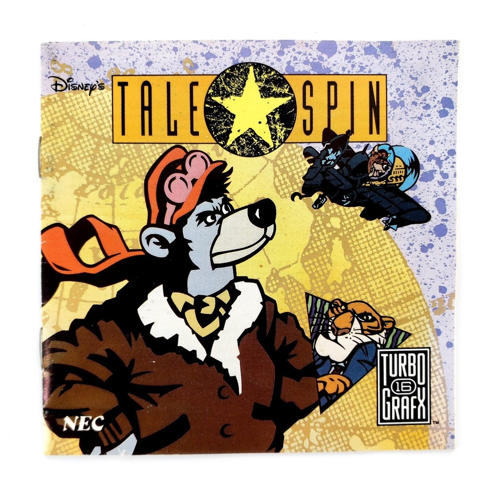 Disney's TaleSpin NEC TurboGrafx 16 Instruction Manual Booklet Only Original